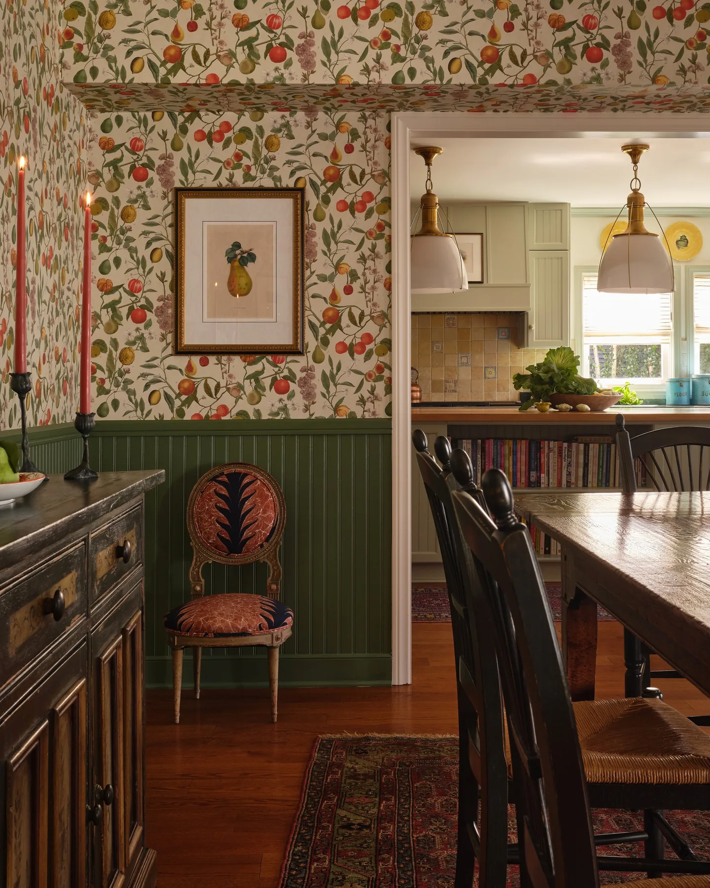 Room by Julia Chasman Design painted in Calke Green