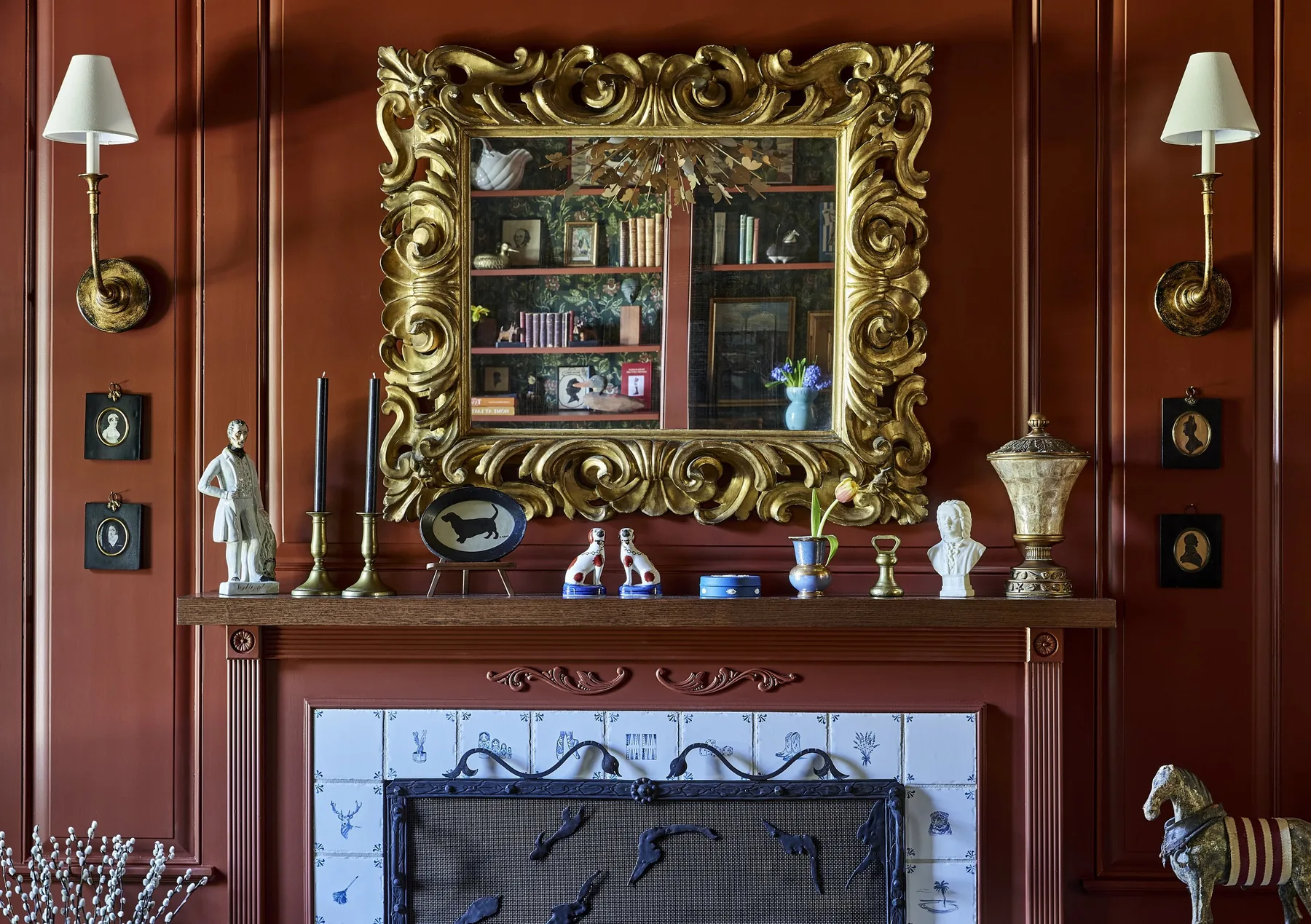 Office by Julia Chasman Design painted in Cherry Cola