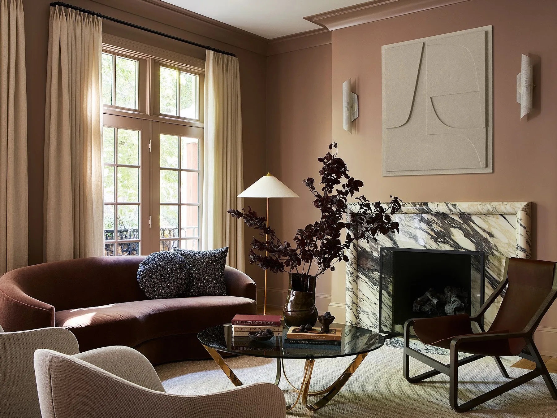 Room by Kristen Ekeland Interiors painted in Dead Salmon