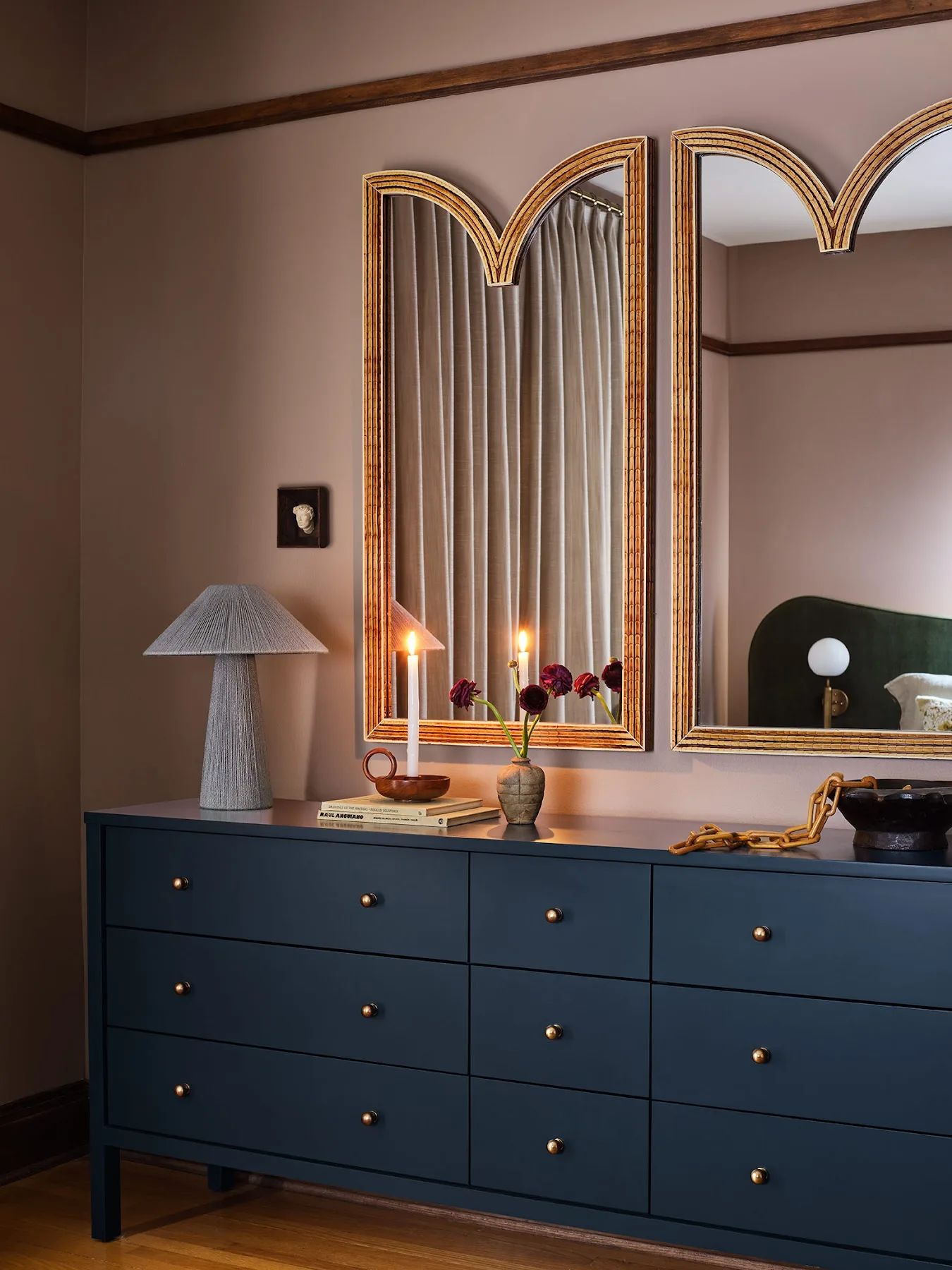 Room by Sarah Montgomery Interiors painted in Dead Salmon