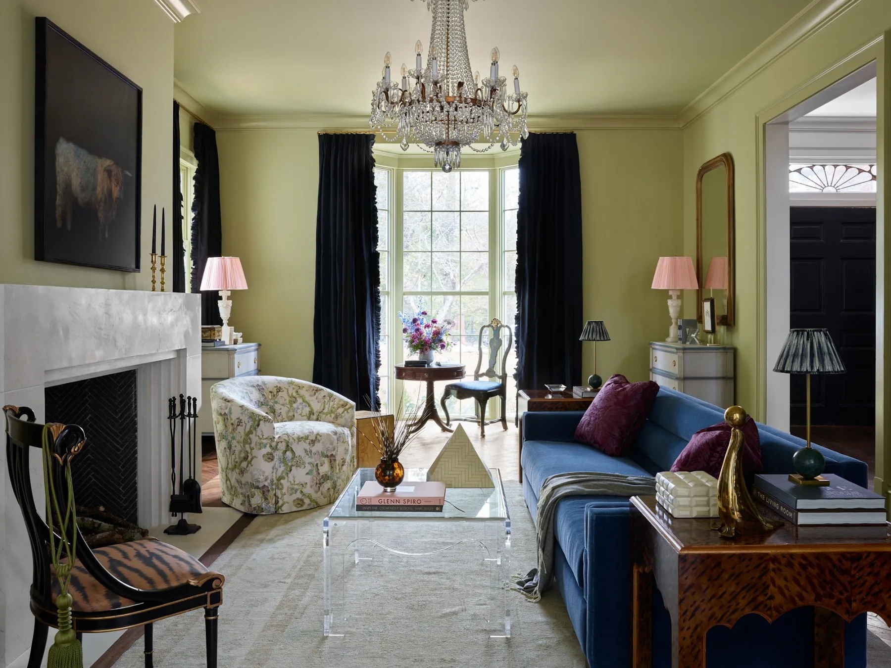 Room by Gordon Dunning Interior Design Studio painted in Grasshopper