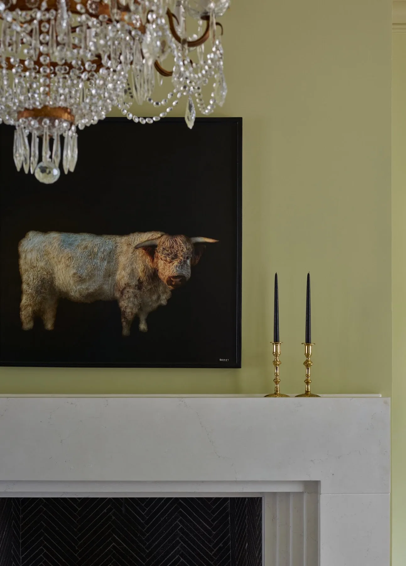 Room by Gordon Dunning Interior Design Studio painted in Grasshopper