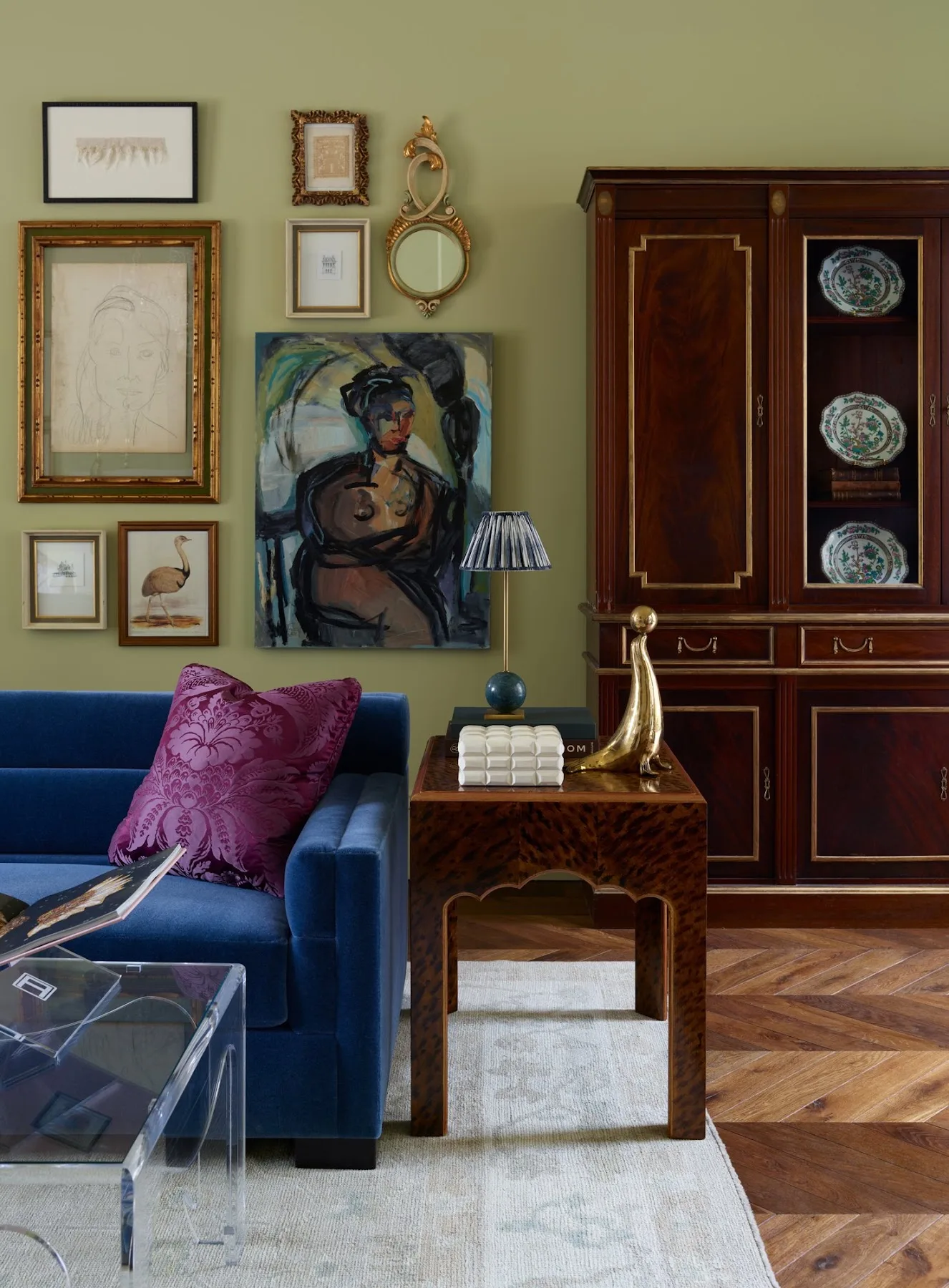 Room by Gordon Dunning Interior Design Studio painted in Grasshopper