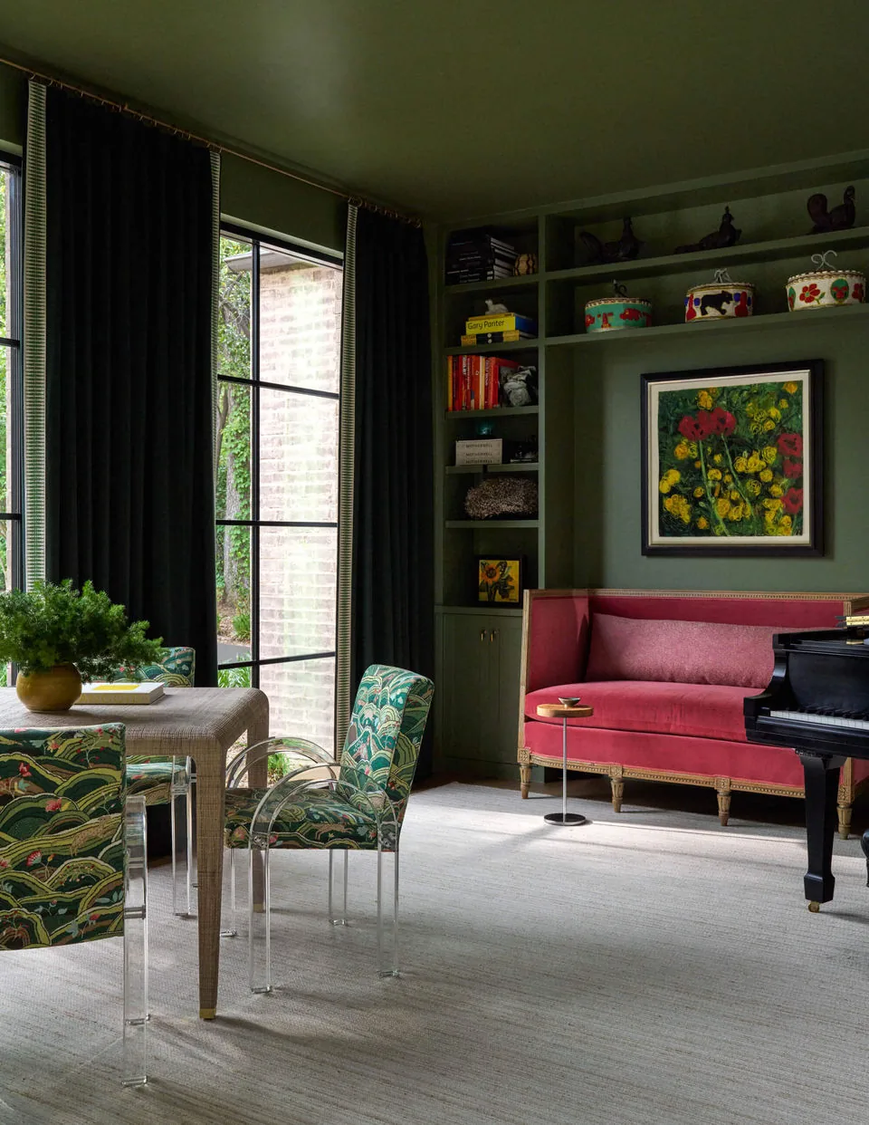 Room by Samantha Fischer Studio painted in Great Barrington Green