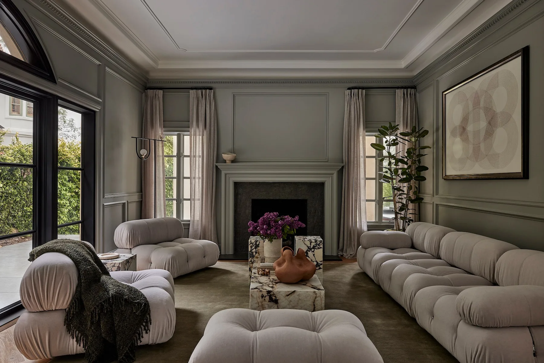 Room by Huma Sulaiman Design painted in Lamp Room Gray