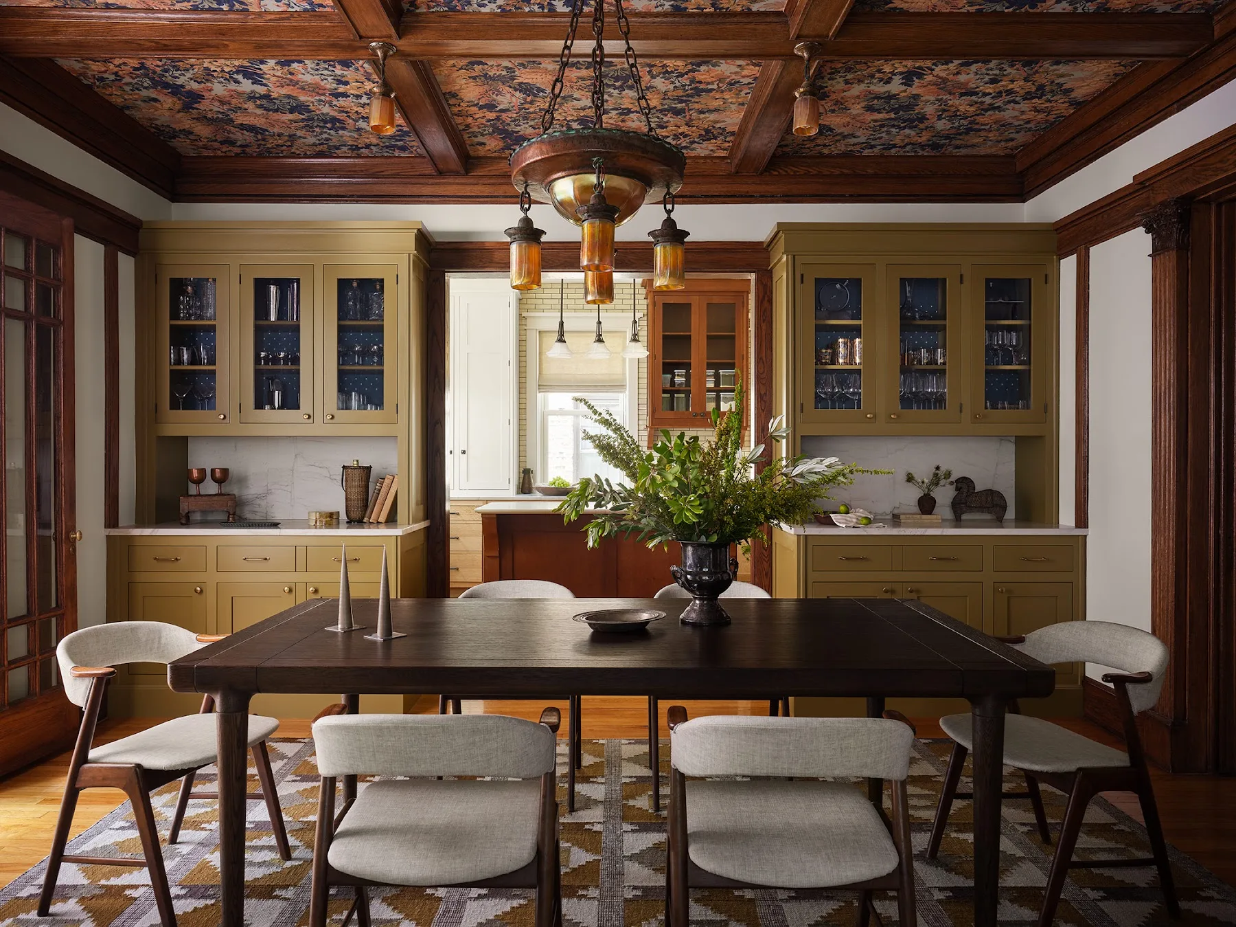 Room by Sarah Montgomery Interiors painted in Olivetone