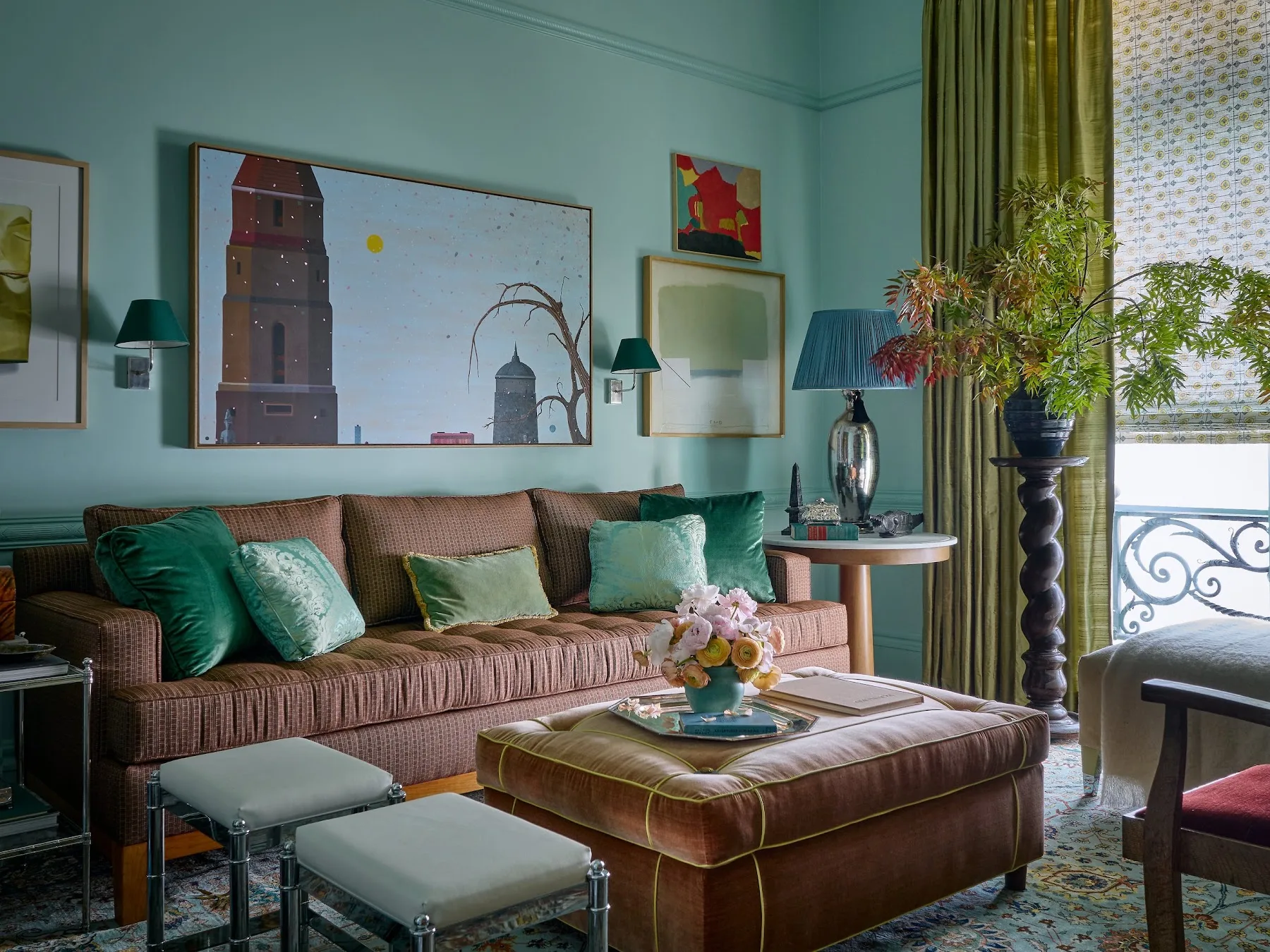 Room by Avery Cox Design painted in Robin's Nest