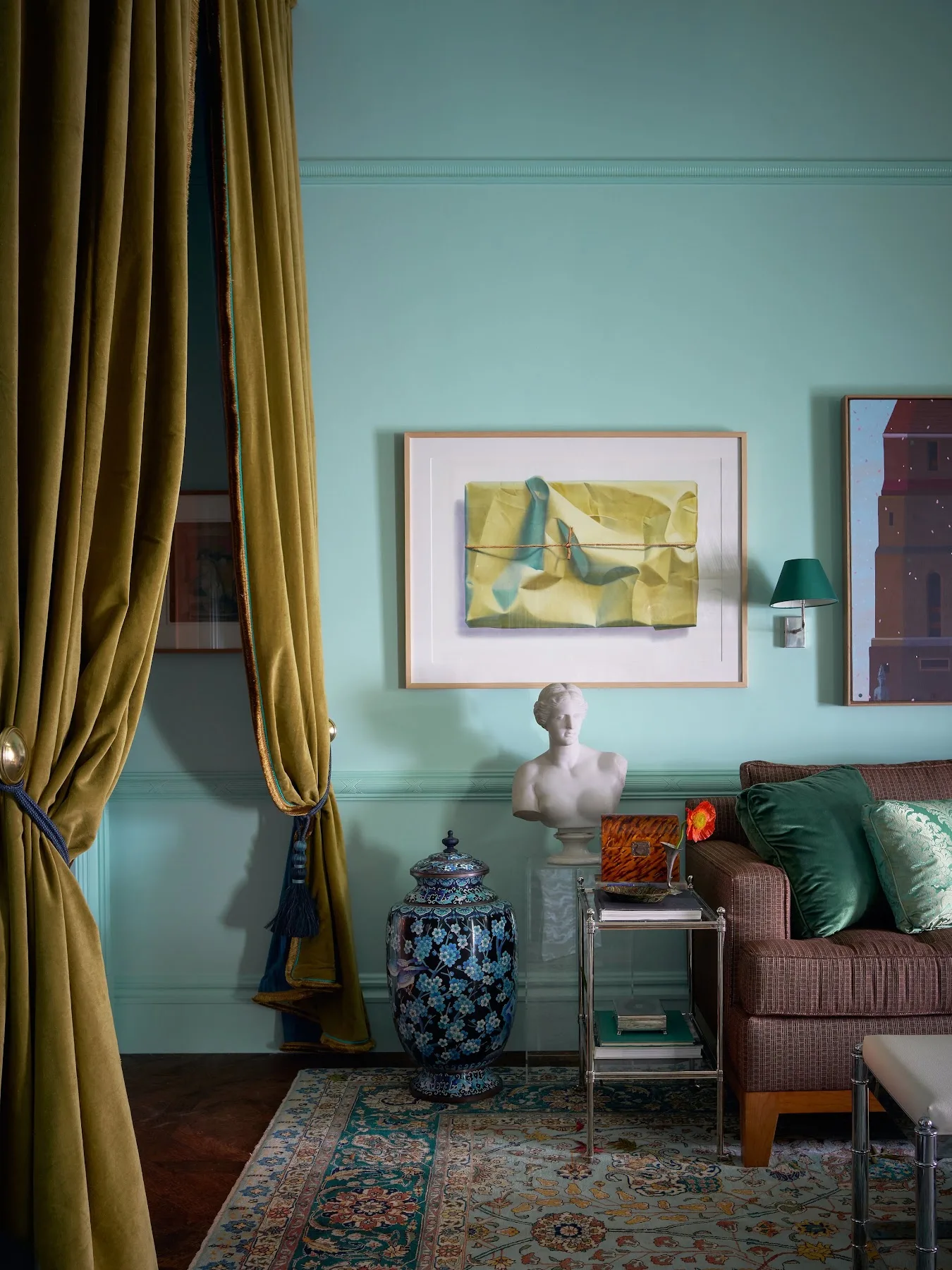 Room by Avery Cox Design painted in Robin's Nest