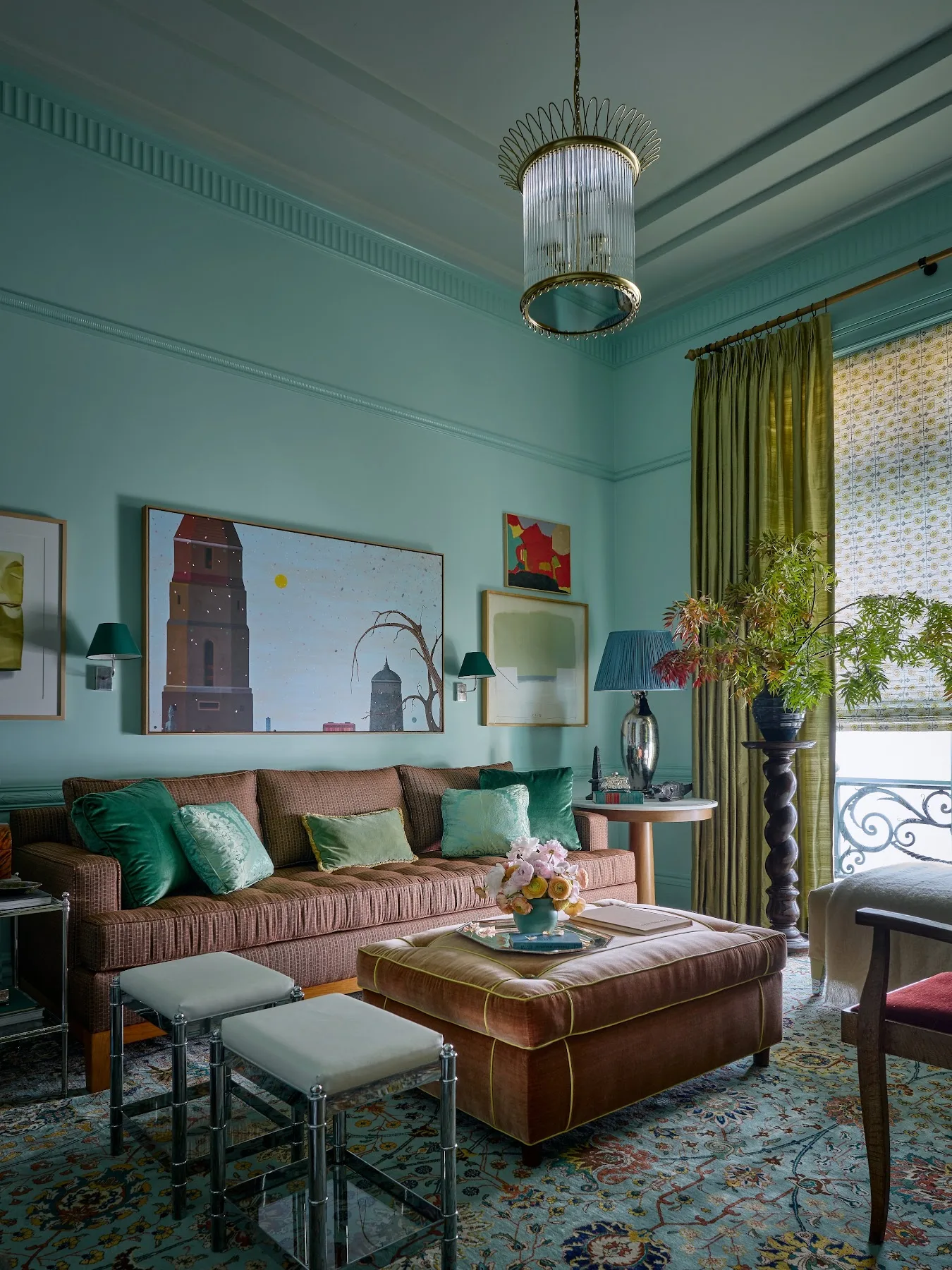 Room by Avery Cox Design painted in Robin's Nest