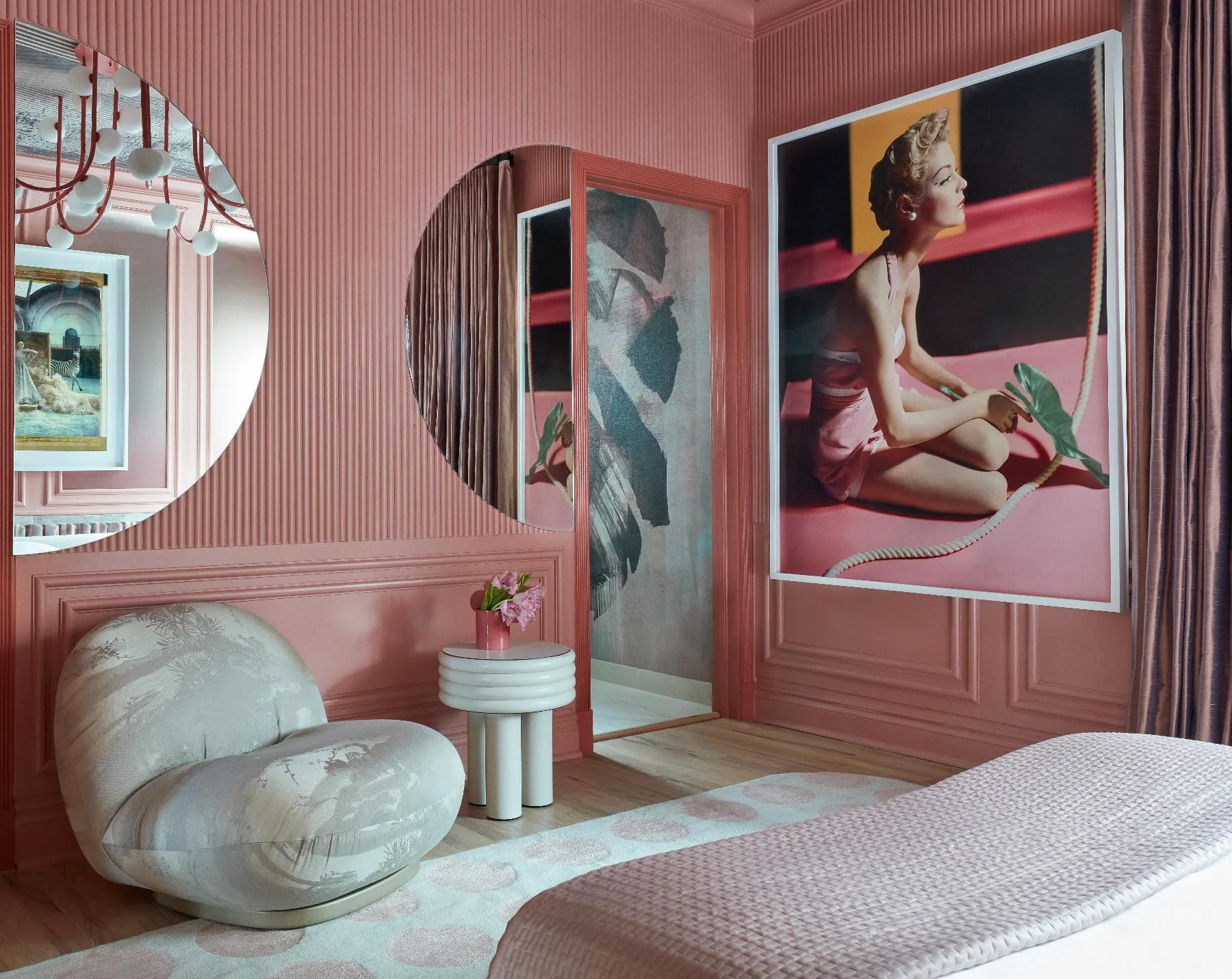 Room by Nina Magon Studio painted in Rosy Tan