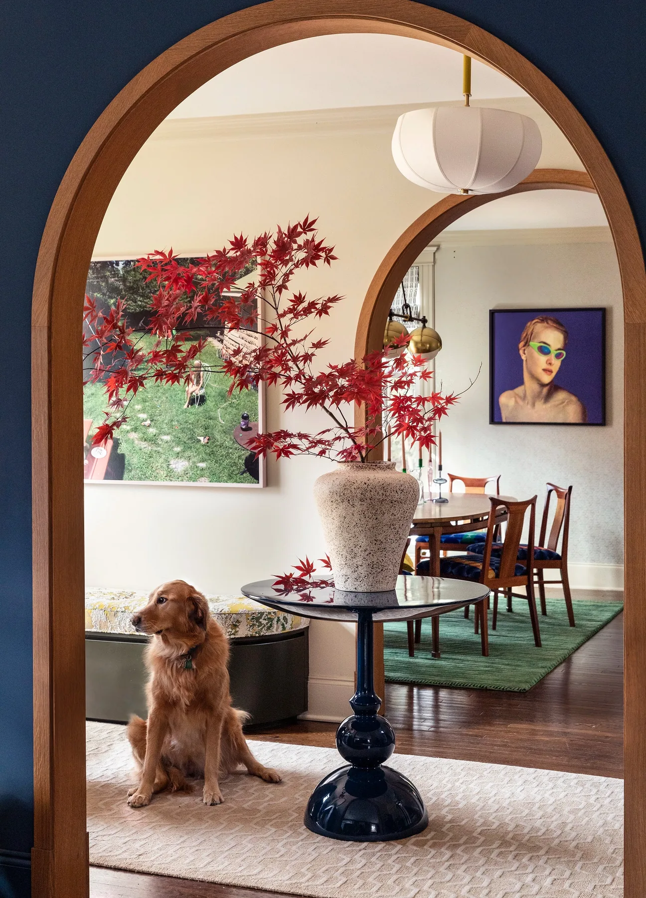 Room by Rachael Rosenblum Design painted in Stiffkey Blue