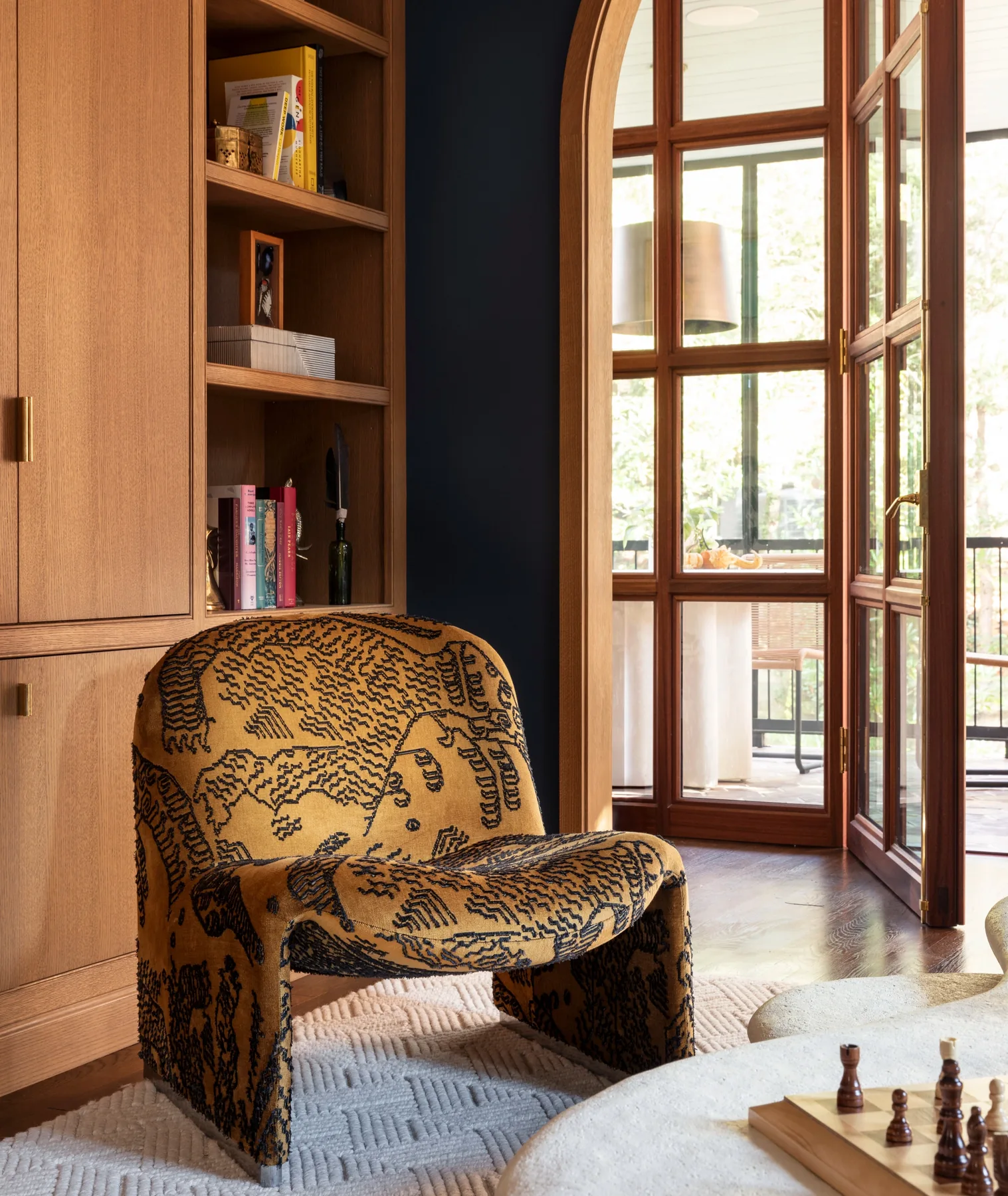 Room by Rachael Rosenblum Design painted in Stiffkey Blue