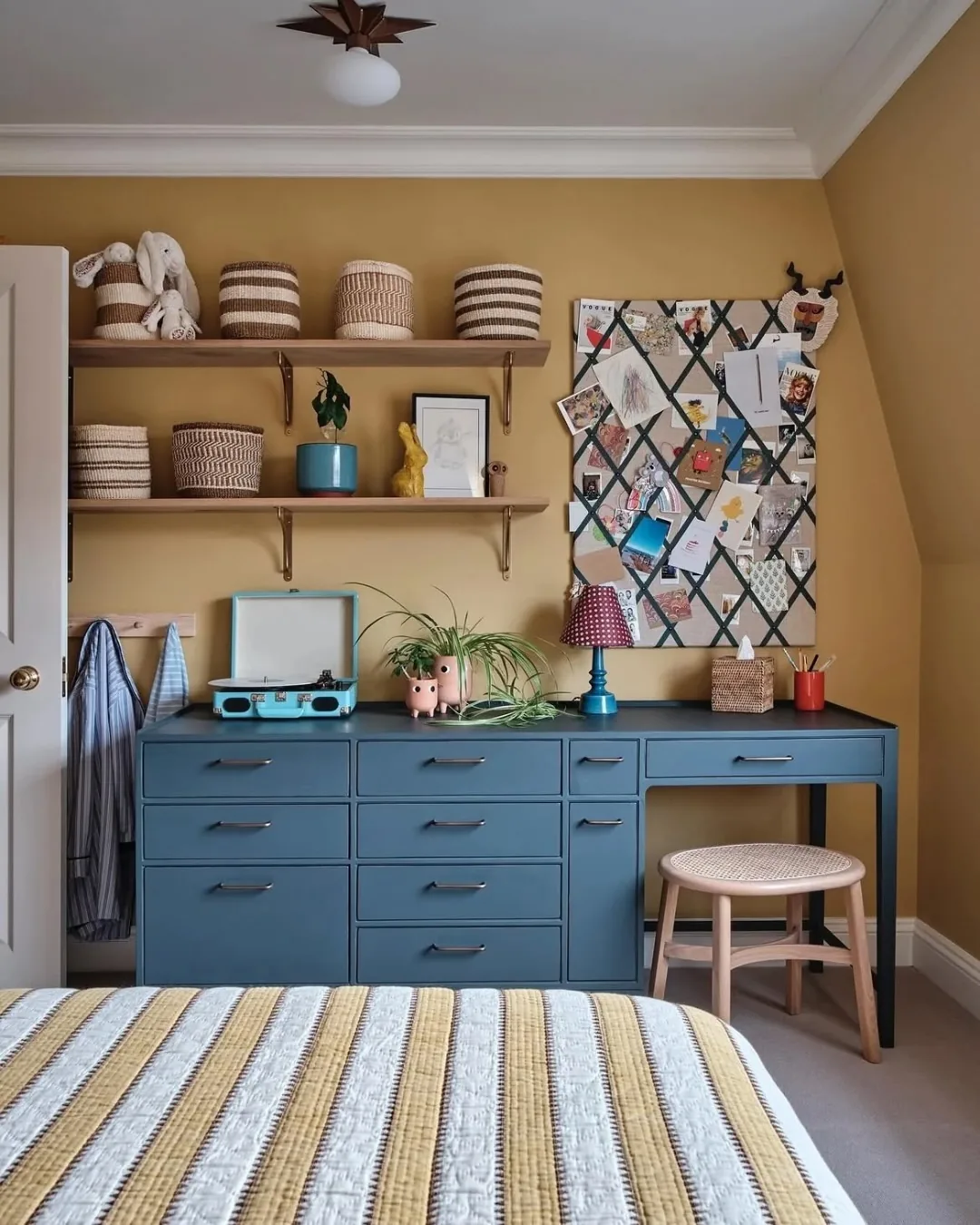 Room by Polly Ashman Design painted in Sudbury Yellow