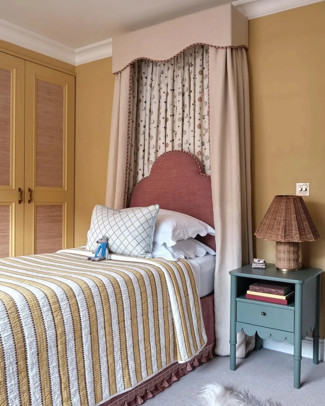 Room by Polly Ashman Design painted in Sudbury Yellow