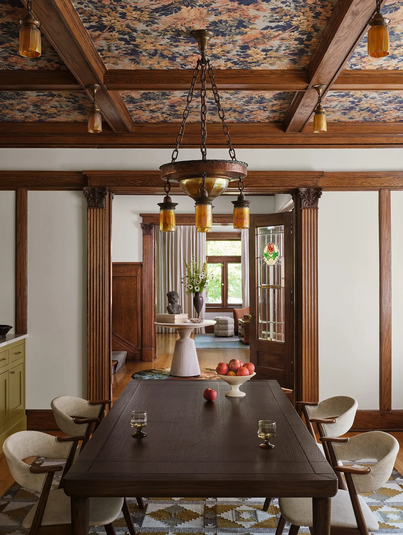 Room by Sarah Montgomery Interiors painted in Swiss Coffee