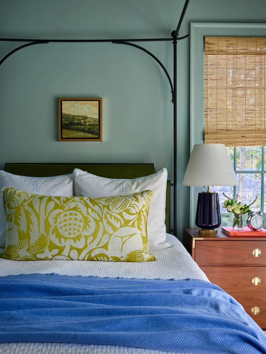 Room by Gordon Dunning Interior Design Studio painted in Wythe Blue